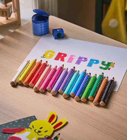Faber-Castell Colouring Pencils - XXL Jumbo Grip + Tips - 10 pcs