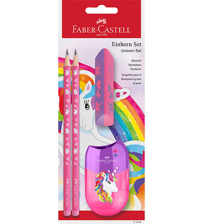 Faber-Castell Pencil set - Unicorn - 4 Parts - Pink