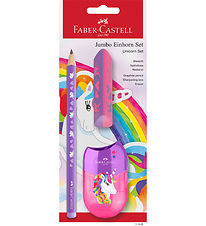 Faber-Castell Pencil Set - Jumbo Unicorn - 3 Parts - Purple