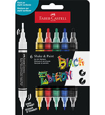 Faber-Castell Markers - Shake & Paint Acrylic - 6 pcs - Multi