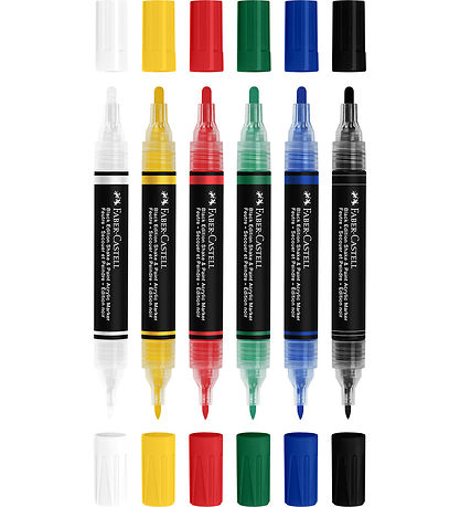 Faber-Castell Filzstifte - Shake & Paint Acryl - 6 st. - Multi