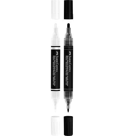 Faber-Castell Markers - Shake & Paint Acrylic - 2 pcs - Black/Hv