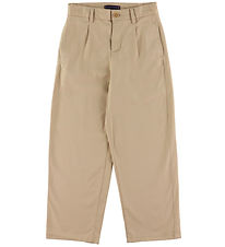 Tommy Hilfiger Trousers - Pleated Chino - Gentle Gold Beige