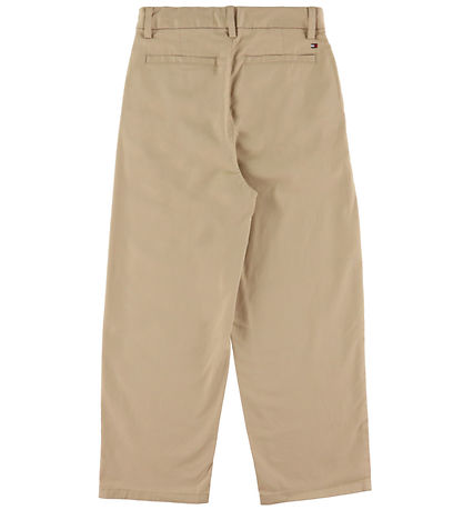 Tommy Hilfiger Trousers - Pleated Chino - Gentle Gold Beige