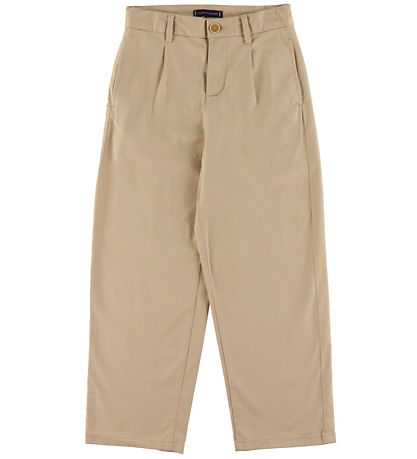 Tommy Hilfiger Trousers - Pleated Chino - Gentle Gold Beige