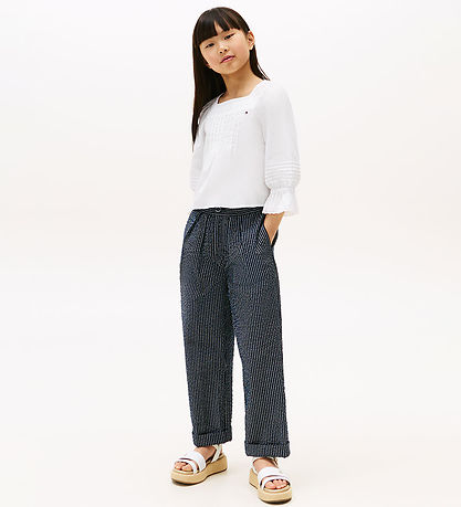 Tommy Hilfiger Bluse - Strickerei Anglaise - White