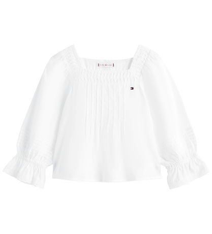 Tommy Hilfiger Bluse - Strickerei Anglaise - White