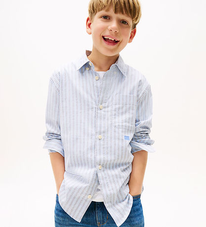 Tommy Hilfiger Shirt - Multi Stripe - Breezy Blue