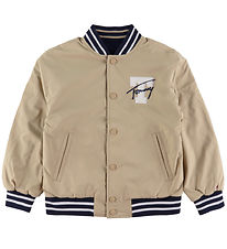 Tommy Hilfiger Bomberjacka - Vändbar - Skonsam Gold/Marinblå