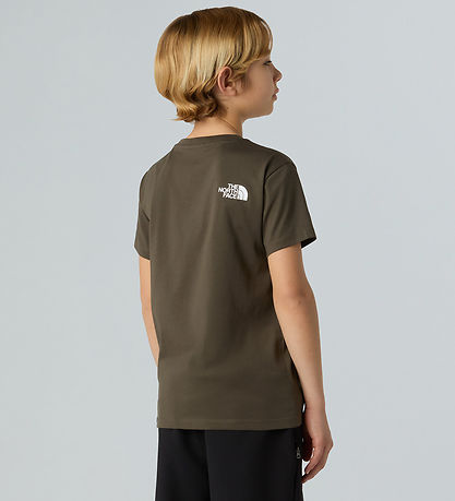 The North Face T-shirt - Easy - Ny Taupe Green m. Logo
