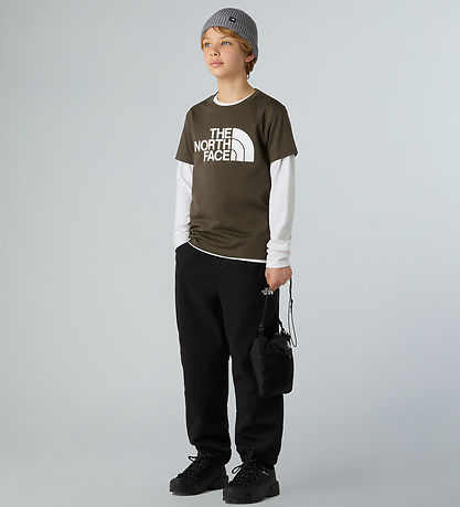 The North Face T-shirt - Easy - Ny Taupe Green m. Logo