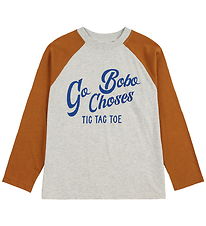 Bobo Choses Tröja - Gå Bobo - Light Heather Grey/Brown