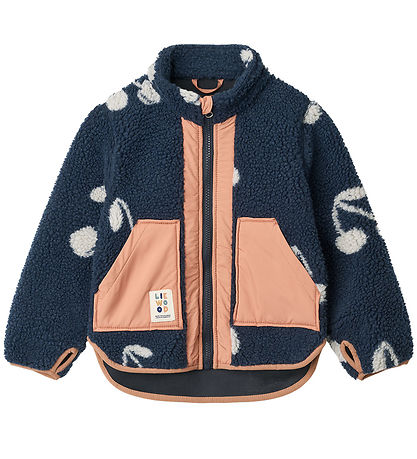 Liewood Fleece Jacket - Noam - Cherry Blossom/Classic Navy