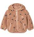 Liewood Fleece Jacket - Mara - Berry/Pale Tuscany/Embroidery