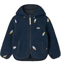 Liewood Fleecejacka - Mara - Raket/Classic Navy/Broderi