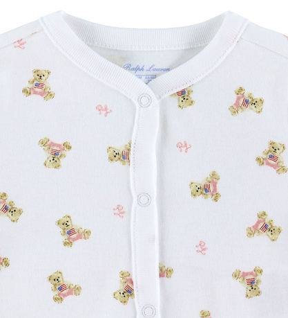 Polo Ralph Lauren Jumpsuit - White/Pink w. Soft Toys