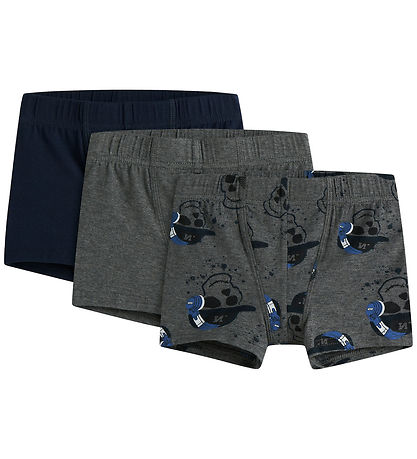 Name It Boxers - Noos - NmmTights - 3-Pack - Dark Grey Melange