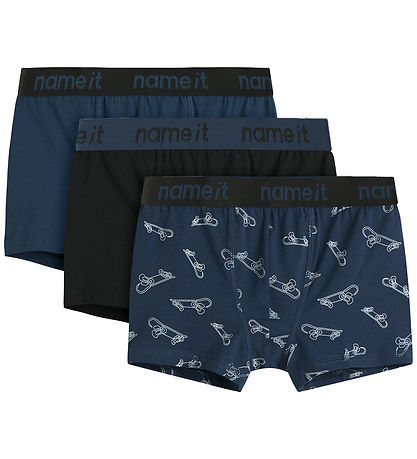 Boxers Name It - Noos - NkmBoxer - 3 Pack - Titan/Noir