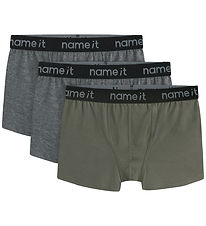 Name It Boxershorts - Nej - NkmBoxer - 3-pack - Te Leaf