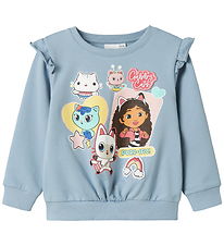 Name It Sweatshirt - NmfJyla - Gabby's Dollhouse - Dusty Blue