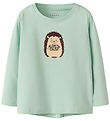 Name It Blouse - NmfVix - Gossamer Green/Tiny Hedgehog