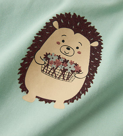 Name It Blouse - NmfVix - Gossamer Green/Tiny Hedgehog