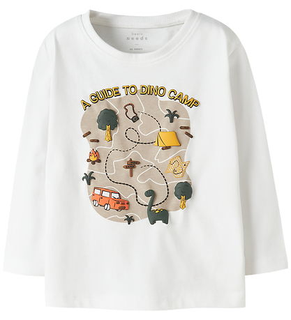 Name It Blouse - NmmVictor - Bright White/Dino Camp