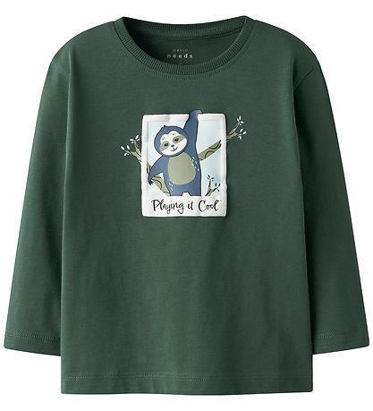 Name It Blouse - NmmVictor - Garden Topiary/Sloth Picture