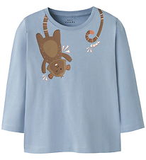 Name It Tröja - NmmVictor - Dusty Blue/Monkey