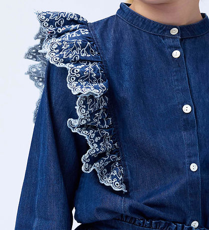 Molo Skjorta - Denim - Raphaella - Oak Broderi