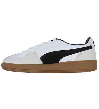Puma Shoes - Palermo Lth Jr - Puma White/Vapor Gray