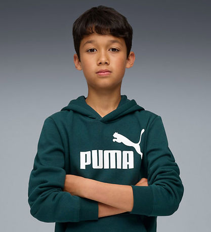 Puma Kapuzenpullover - Green Gelände m. Logo