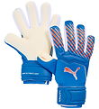 Puma Torwarthandschuhe - ULTRA Pro Jr - Ultra Blue/Leuchtend Rot