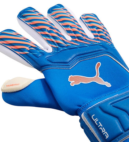 Puma Goalkeeper Gloves - ULTRA Pro Jr - Ultra Blue/Glowing Red