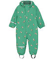 CeLaVi Rainsuit w. Fleece - PU - Green Spruce