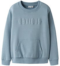 Name It Sweatshirt - NkmVanoa - Dusty Blue/Uppenbar