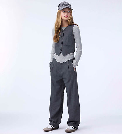Molo Waistcoat - Hollie - Grey Silver Check