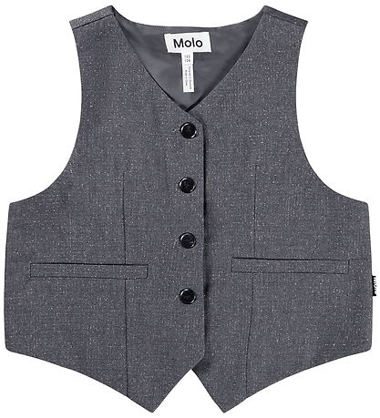Molo Waistcoat - Hollie - Grey Silver Check