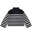 Molo Blouse - Knitted - Wool - Govina - Blue Cream