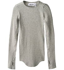 Molo Tröja - Rib - Rochelle - Grey Melange
