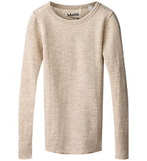 Molo Tröja - Merinoull Ull - Rihanna - Havregrynsmelerad