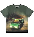 Molo T-shirt - Riley - Green Car
