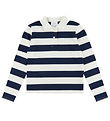 Grunt Polo shirt - GrAnte - Navy/White Striped