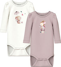 Name It Bodies l/ä - NbfLotus - 2-pack - Cloud Dansare/Blank