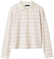 LMTD Polotröja - NlfKliva - Crystal Rosa/White Ränder