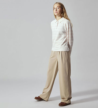 LMTD Poloskjorte - NlfKliva - Crystal Rosa/White Striper