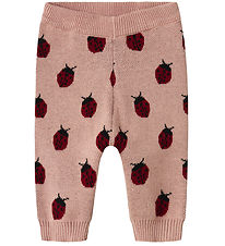 Lil' Atelier Byxor - Stickad - NbfLulio - Misty Rose