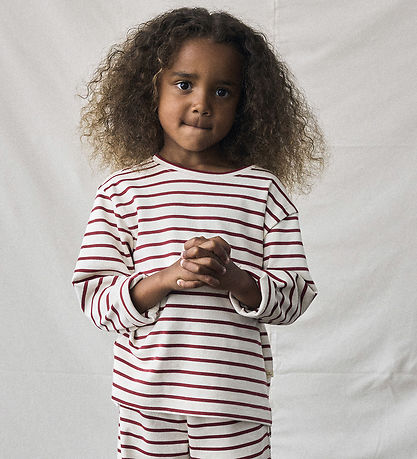 Lil'Atelier Blouse - NmfLimia - Turtledove/Red Dahlia