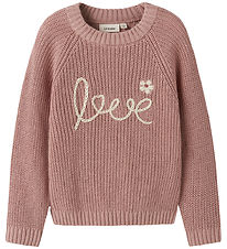 Lil'Atelier Tröja - Stickad - NmfEmlen - Misty Rose