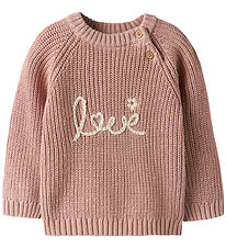 Lil'Atelier Tröja - Stickad - NbfEmlen - Misty Rose
